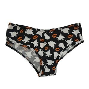 New PINK Victoria's Secret VS Cheekster Cotton Halloween Ghost Boo Panties L